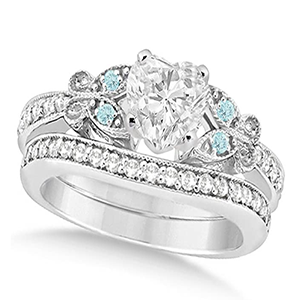 aquamarine and diamond ring