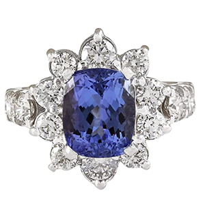purple diamond ring