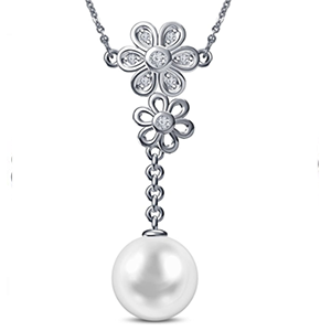 pearl and diamond necklace