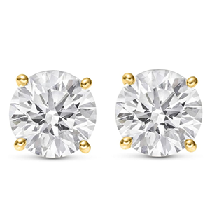 White Gold GIA accredited earring